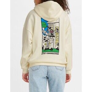 LEVI'S X DISNEY Minnie Mouse Mickey Stay Connected Hoodie Oversized Women's XS